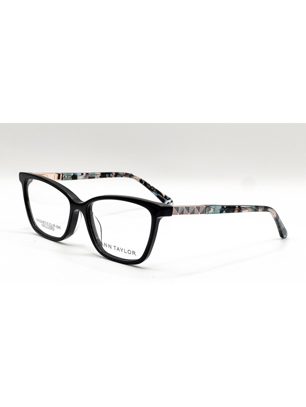 NEW ANN TAYLOR AT351CP C01 BLACK AUTHENTIC EYEGLASSES 54-15